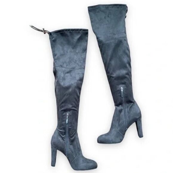 Sam Edelman Kent Over-the-Knee Gray Boots - Size 8.5 - NWOT - Picture 2 of 13